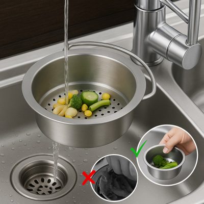 Odkvapkávací kôš, ktorý filtruje a ľahko sa skladuje | EVOSINK