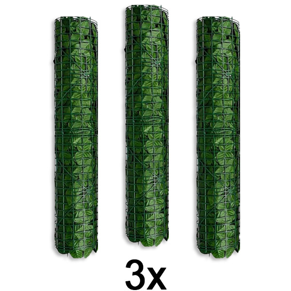 3x Panel na ochranu súkromia s umelými listami | LEAFPANEL