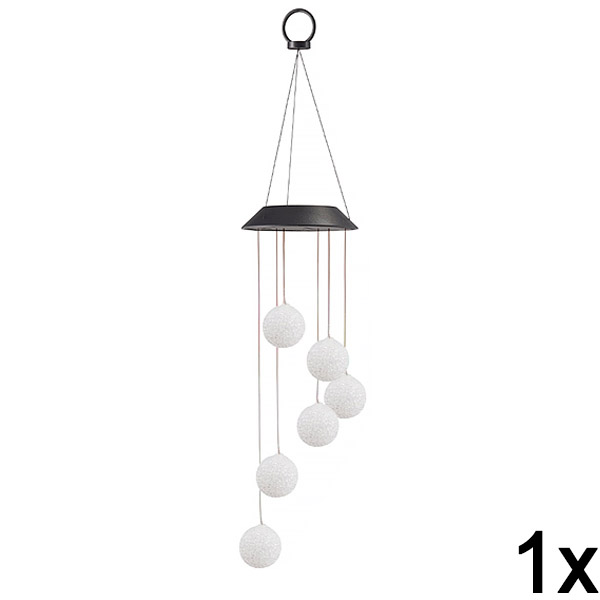 1x Závesné solárne LED záhradné svetlo | AURAWIND